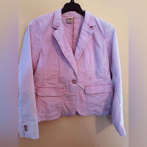 Faded Glory Pink Tailored Blazer Structured Fit - Picture 1 of 5